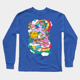 80s rainbows cartoon Long Sleeve T-Shirt